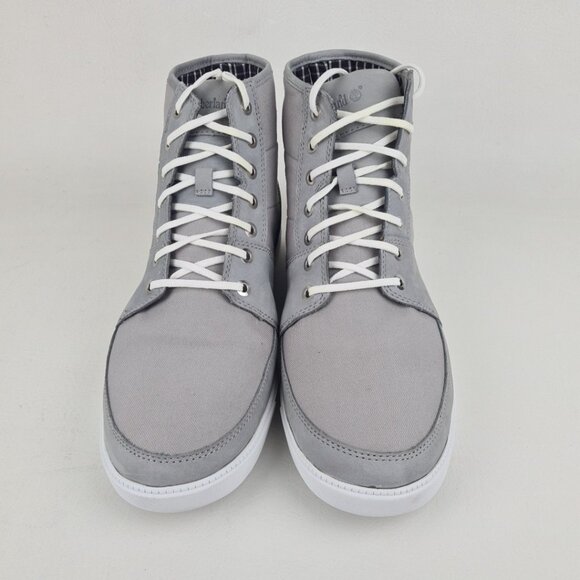 Timberland Earthkeepers Newmarket Grey Canvas Suede Men Boots - Picture 4 of 11